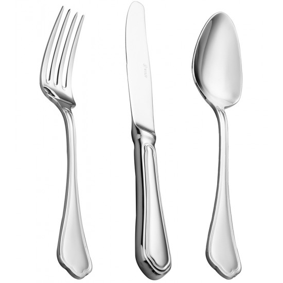 Faqueiro 101 Peças Zurich De Aço Inox Wolff Com Estojo De Madeira